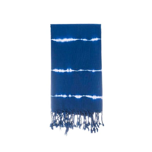 Stylish Luxury Hand Loomed Beach Towel- Navy - Picture 1 of 2